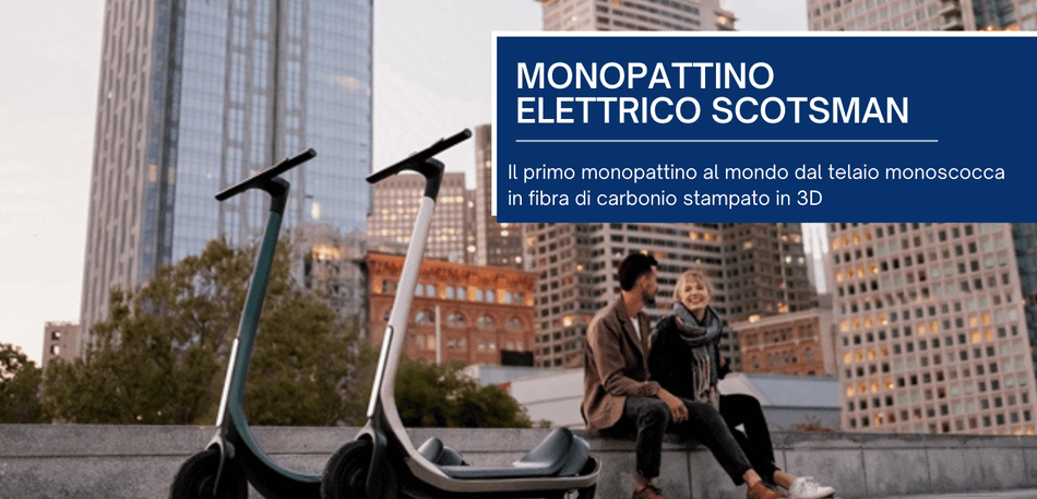 MONOPATTINO ELETTRICO SCOTSMAN STAMPATO IN 3D